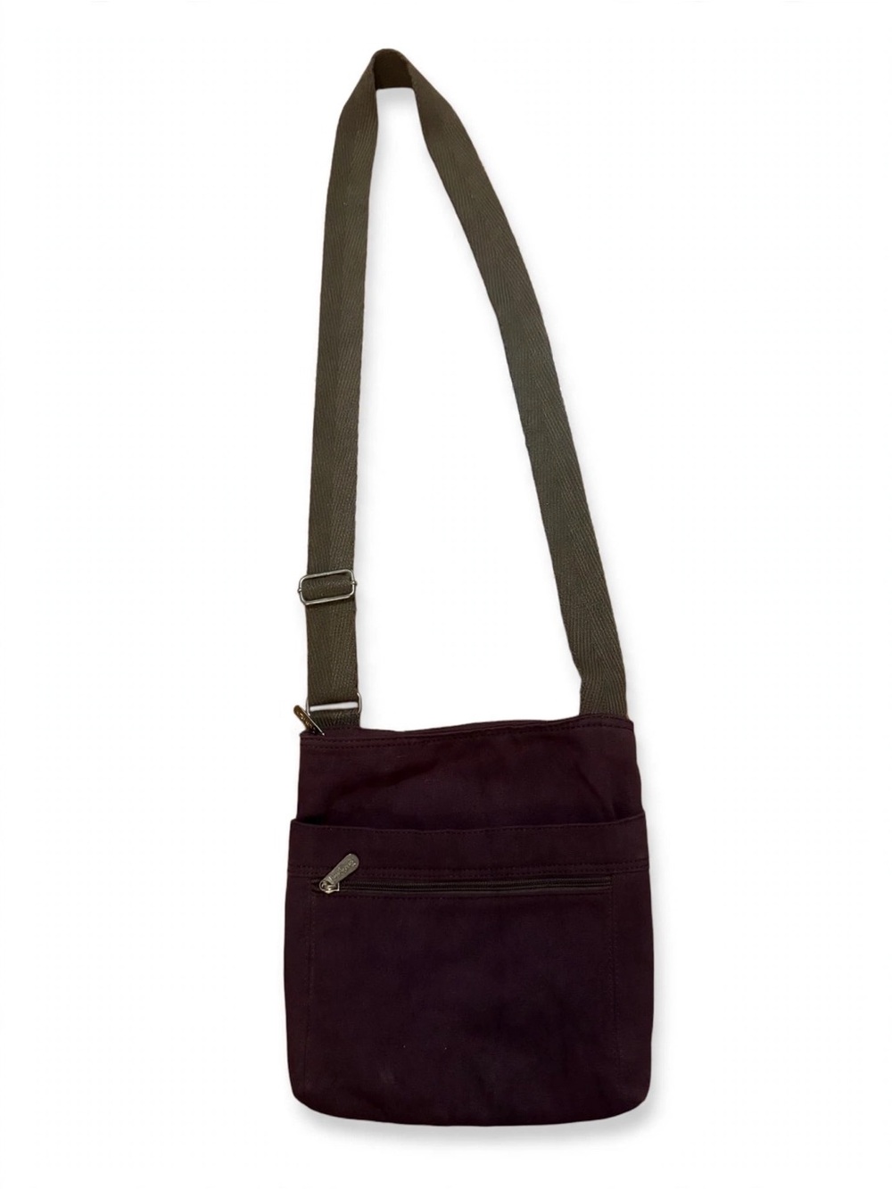 thirty-one Plum Crossbody Bag with Brown Strap